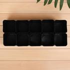 Набор для рассады: стаканы по 800 мл (10 шт.), поддон 45 × 18 см, чёрный, Greengo - Фото 3