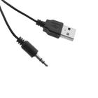 Компьютерные колонки 2.0 LuazON ES-01, Jack 3.5, USB, сине-чёрные - Фото 4