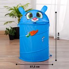 Корзина для игрушек «Зайка» с ручками и крышкой 55×33×33 см - Фото 3