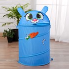 Корзина для игрушек «Зайка» с ручками и крышкой 55×33×33 см - Фото 4