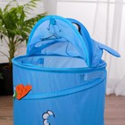 Корзина для игрушек «Зайка» с ручками и крышкой 55×33×33 см - Фото 5