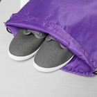 Мешок для обуви на шнурке, цвет фиолетовый - Фото 3