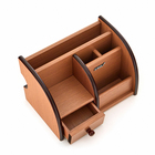 Органайзер 5 секций, 1 выдвижной ящик, серия Ясень шимо темный с кантом темным, 14×21 см - Фото 4