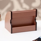 Органайзер 5 секций, 1 выдвижной ящик, серия Ясень шимо темный с кантом темным, 16×20.5 - Фото 4