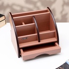 Органайзер 5 секций, 1 выдвижной ящик, серия Ясень шимо темный с кантом темным, 16×20.5 - Фото 5