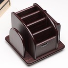 Органайзер 6 секций, серия Зебрано с кантом темным, вращение 15×18 см - Фото 4