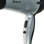 Фен для волос Sakura SA-4026S, 1500 Вт, 2 скорости, 3 температурных режима, серый - Фото 2