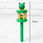 Погремушка музыкальная игрушка «Весёлый зоопарк», с бубенчиком внутри, МИКС - Фото 3