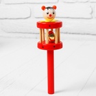 Погремушка музыкальная игрушка «Весёлый зоопарк», с бубенчиком внутри, МИКС - Фото 6