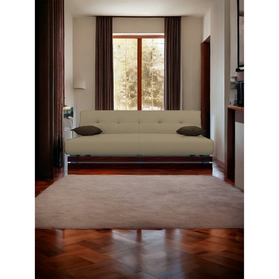 Диван прямой «Манго 1», 1100×1960 мм, обивка нео, цвет латте/шоколад