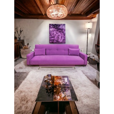 Диван «Манго 3», со спальным местом, обивка «шегги фуксия»