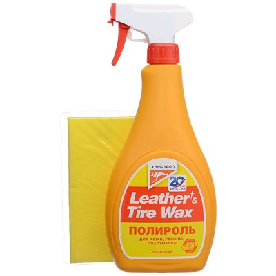 Полироль Супер блеск Leather & Tire Wax Super Gloss, 500 мл