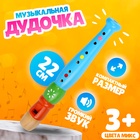 Музыкальная игрушка «Дудочка средняя», цвета МИКС - Фото 1