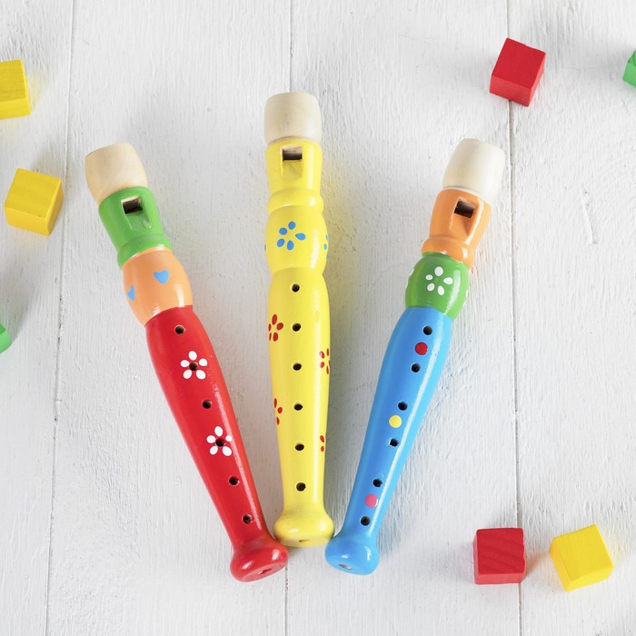 Музыкальная игрушка «Дудочка средняя», цвета МИКС - фото 1884684756