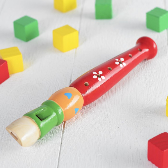 Музыкальная игрушка «Дудочка средняя», цвета МИКС - фото 1884684758