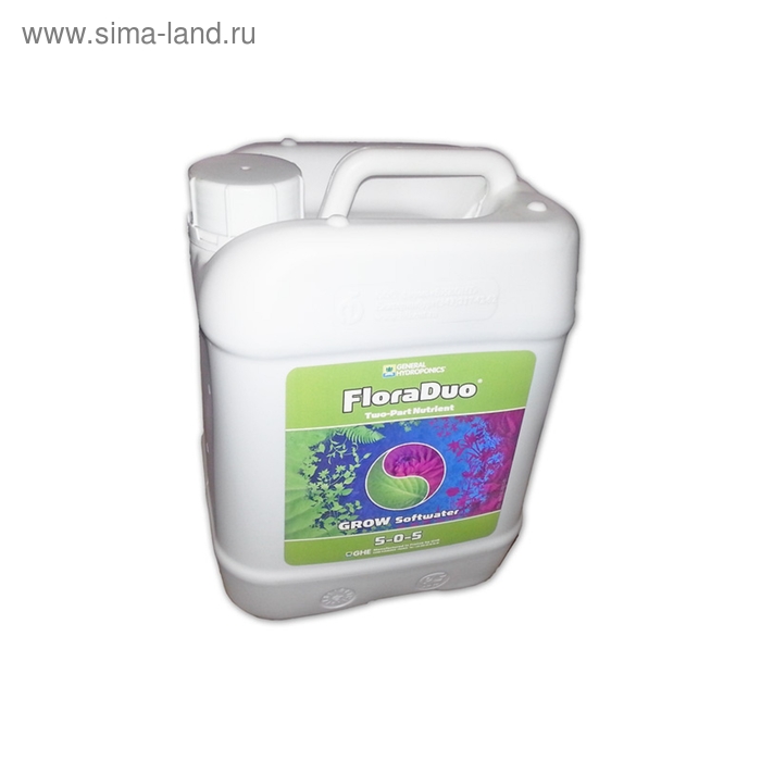 Минеральное концентрированное удобрение FloraDuo Grow SW GHE 5 L (t°C) - Фото 1