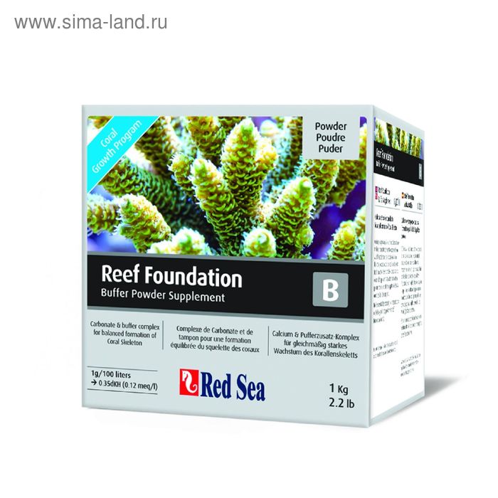 Добавка для роста кораллов "Reef Foundation B" (Alk) 1 кг - Фото 1