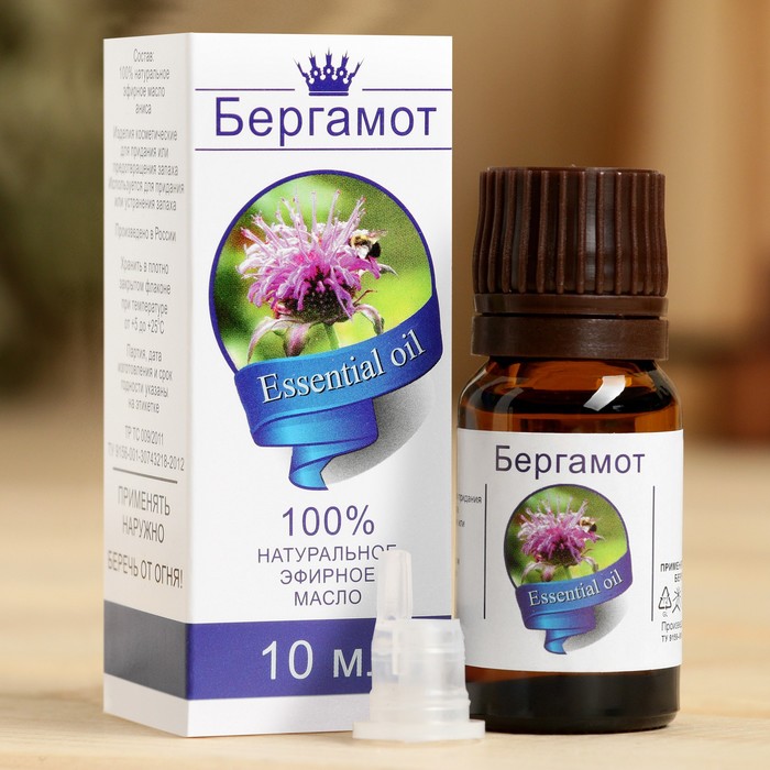 Эфирное масло «Бергамот», флакон-капельница, аннотация, 10 мл - Фото 1