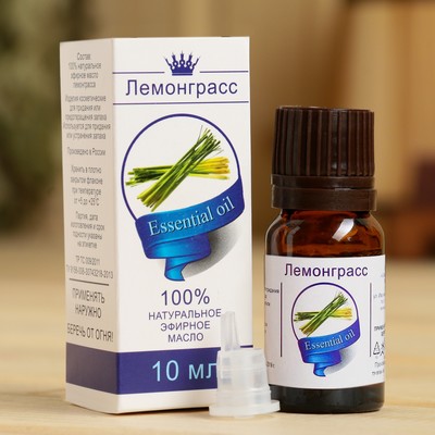 Эфирное масло «Лемонграсс», флакон-капельница, аннотация, 10 мл