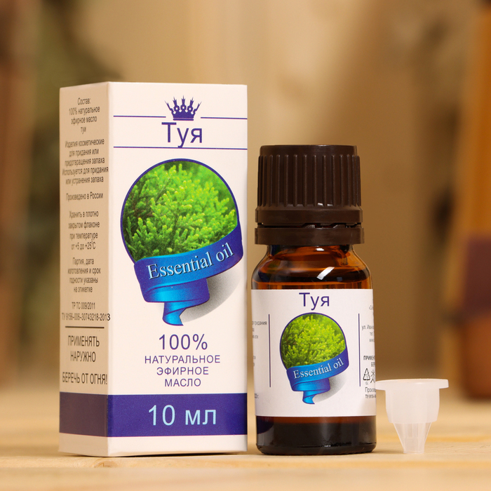 Эфирное масло "Туя", флакон-капельница, аннотация, 10 мл - Фото 1