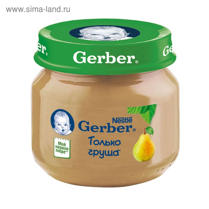 GERBER пюре из груши вильямс 80г - Фото 1