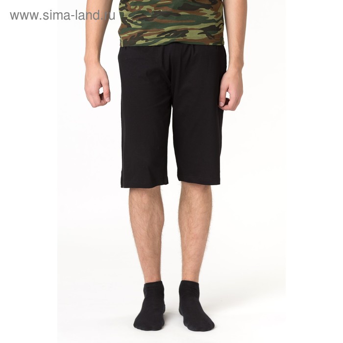 Шорты мужские чёрные, размер 56 - Фото 1