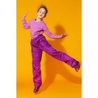 Брюки для девочки, рост 158 см, цвет фиолетовый БД-7/38 - Фото 3
