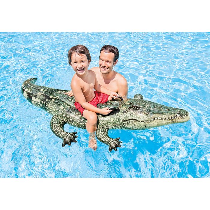 Игрушка для плавания «Аллигатор», 170 х 86 см, от 3 лет, 57551NP INTEX - фото 1911228327