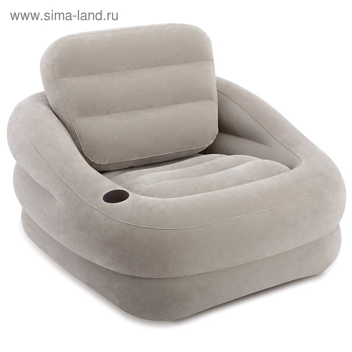 Кресло надувное, 97 x 107 x 71 см, цвет серый 68587NP INTEX - Фото 1