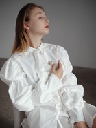 Брошь «Скорпион», белая в золоте - Фото 7