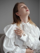 Брошь «Скорпион», белая в золоте - Фото 11