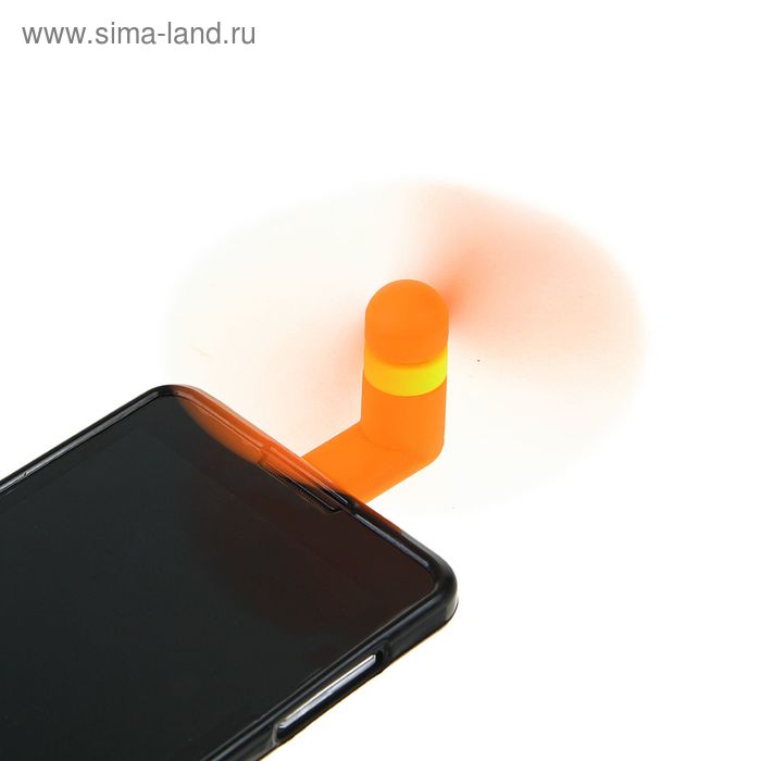 Мини вентилятор для телефона LuazON LVU-01, разъем microUSB, МИКС - Фото 1