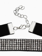 Чокер «Грация искр», тонкий, цвет черно-серебряный, L=30 см - Фото 6