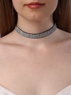 Чокер «Грация искр», тонкий, цвет черно-серебряный, L=30 см - Фото 1