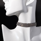 Чокер «Грация искр», тонкий, цвет черно-серебряный, L=30 см - Фото 9