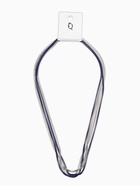 Бусы «Трансформер» 2 нити (несколько способов носки), цвет сине-серебряный, 118 см - фото 23506468