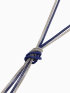 Бусы «Трансформер» 2 нити (несколько способов носки), цвет сине-серебряный, 118 см 1698315