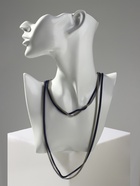 Бусы «Трансформер» 2 нити (несколько способов носки), цвет сине-серебряный, 118 см 1698315