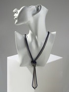 Бусы «Трансформер» 2 нити (несколько способов носки), цвет сине-серебряный, 118 см - Фото 2