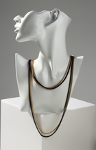 Бусы 2 нити «Трансформер» (несколько способов носки), цвет чёрно-золотой, 118 см - Фото 9