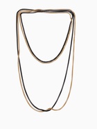 Бусы 2 нити «Трансформер» (несколько способов носки), цвет чёрно-золотой, 118 см - Фото 10