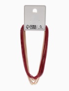 Бусы «Трансформер» 2 нити (несколько способов носки), цвет красно-золотой, 118 см - Фото 11