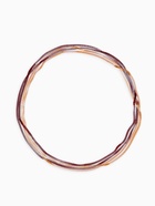 Бусы «Трансформер» 2 нити (несколько способов носки), цвет красно-золотой, 118 см - Фото 3