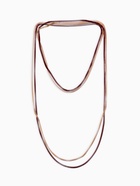 Бусы «Трансформер» 2 нити (несколько способов носки), цвет красно-золотой, 118 см - Фото 7