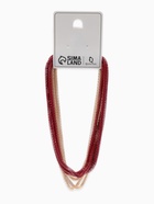 Бусы «Трансформер» 2 нити (несколько способов носки), цвет красно-золотой, 118 см - Фото 9