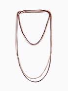 Бусы «Трансформер» 2 нити (несколько способов носки), цвет красно-золотой, 118 см - Фото 5