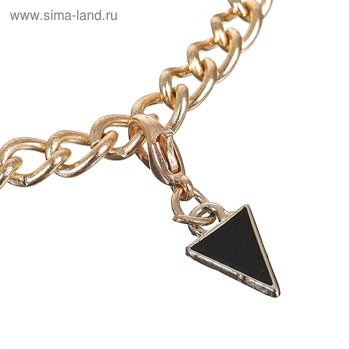 Шармик "Треугольник", цвет черный в золоте