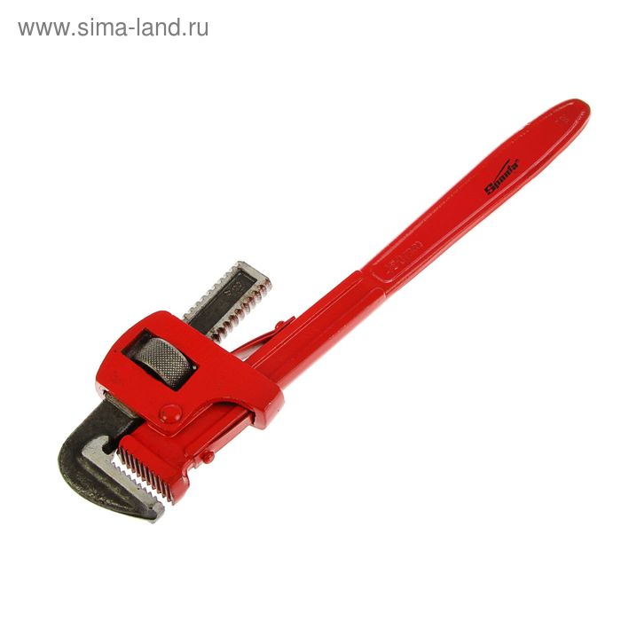 Ключ трубный Sparta 157685,  3.3"x450 мм, раскрытие губ 25-84 мм, 90°, прямые губы - Фото 1