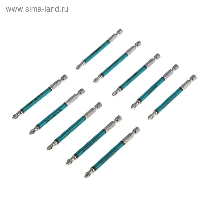 

Набор бит GROSS 11263, магнитные, с насечкой, PH2 х 90 мм, сталь S2, 10 шт.