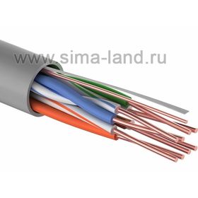 Кабель PROCONNECT, UTP, бухта 305 м, 4 пары, 24 AWG, CCA, CAT5e, серый